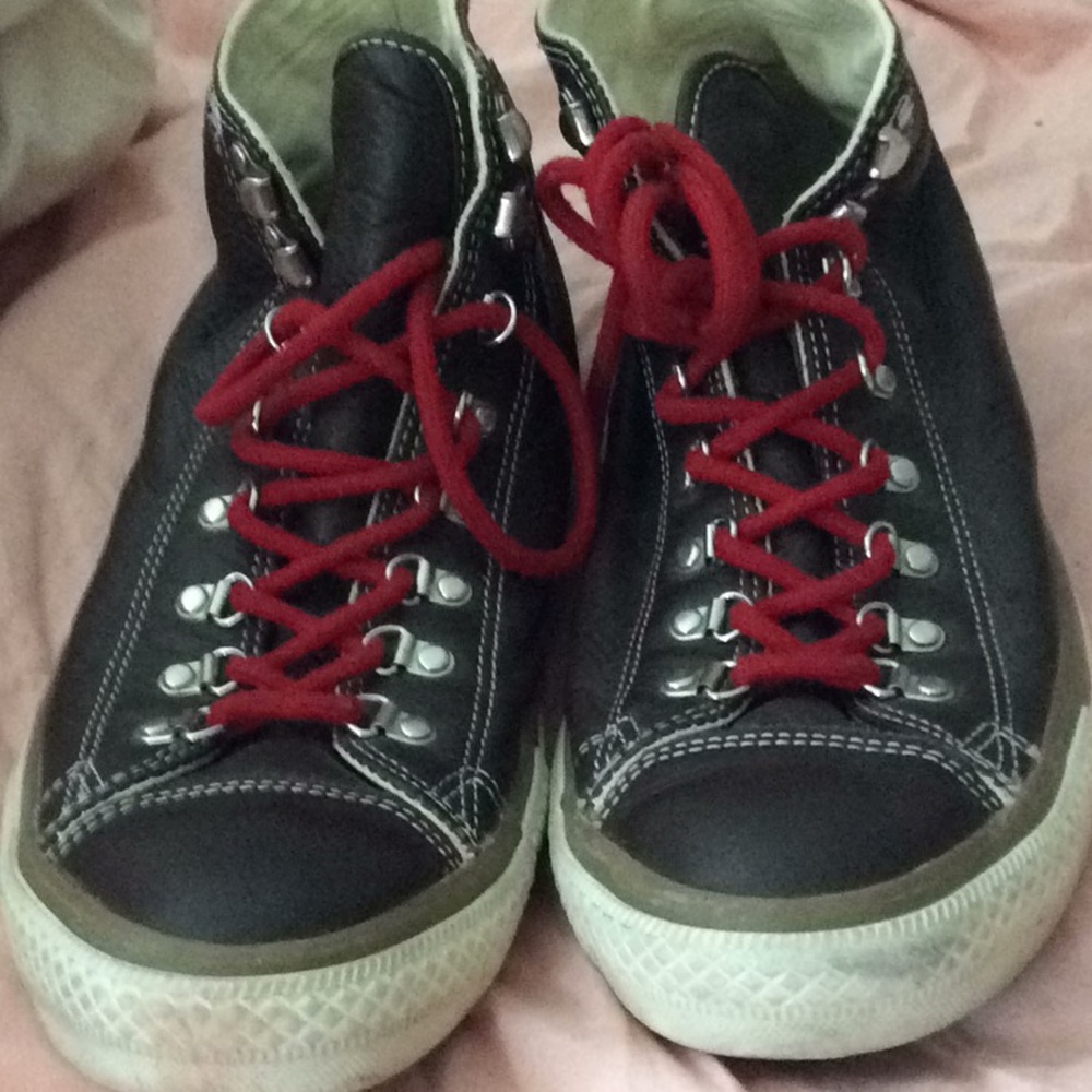 Leather converse